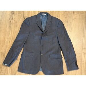 HICKEY FREEMAN blazer 38R blue 100% WOOL SPORTSCOAT jacket Coat